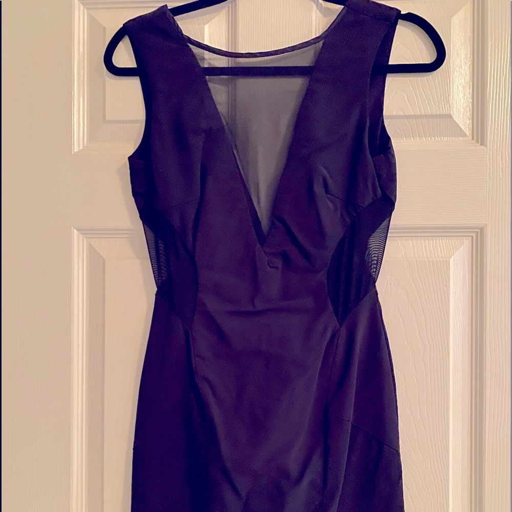Miss Selfridge mesh insert sexy stretch mini dress